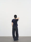 Logo T-Shirt  02 圓領品牌T恤-Navy