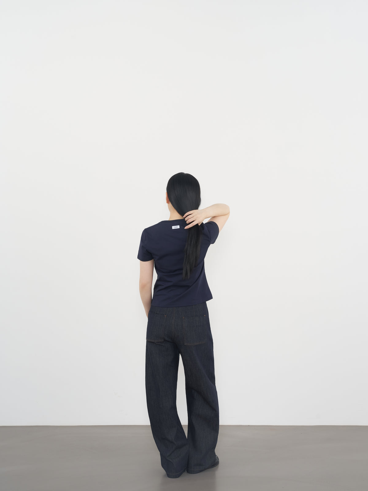 Logo T-Shirt  02 圓領品牌T恤-Navy