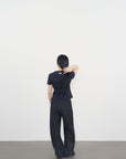 Logo T-Shirt  02 圓領品牌T恤-Navy