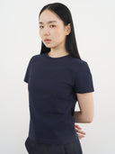 Logo T-Shirt  02 圓領品牌T恤-Navy
