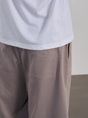Double Layer Shorts 不收邊設計棉褲-Gray