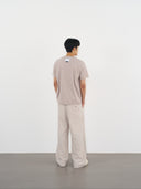 Pleated Panel Trousers 拼接打褶西裝褲-Khaki