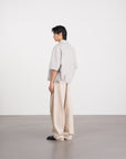 Asymmetric Seam Denim Shirt 不對稱結構牛仔襯衫 - GREY