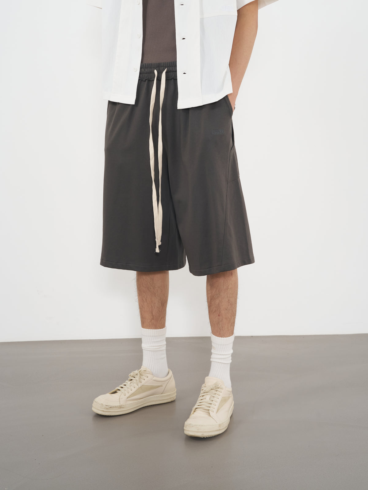 Cargo Sweat Shorts 工裝口袋短褲-Gray