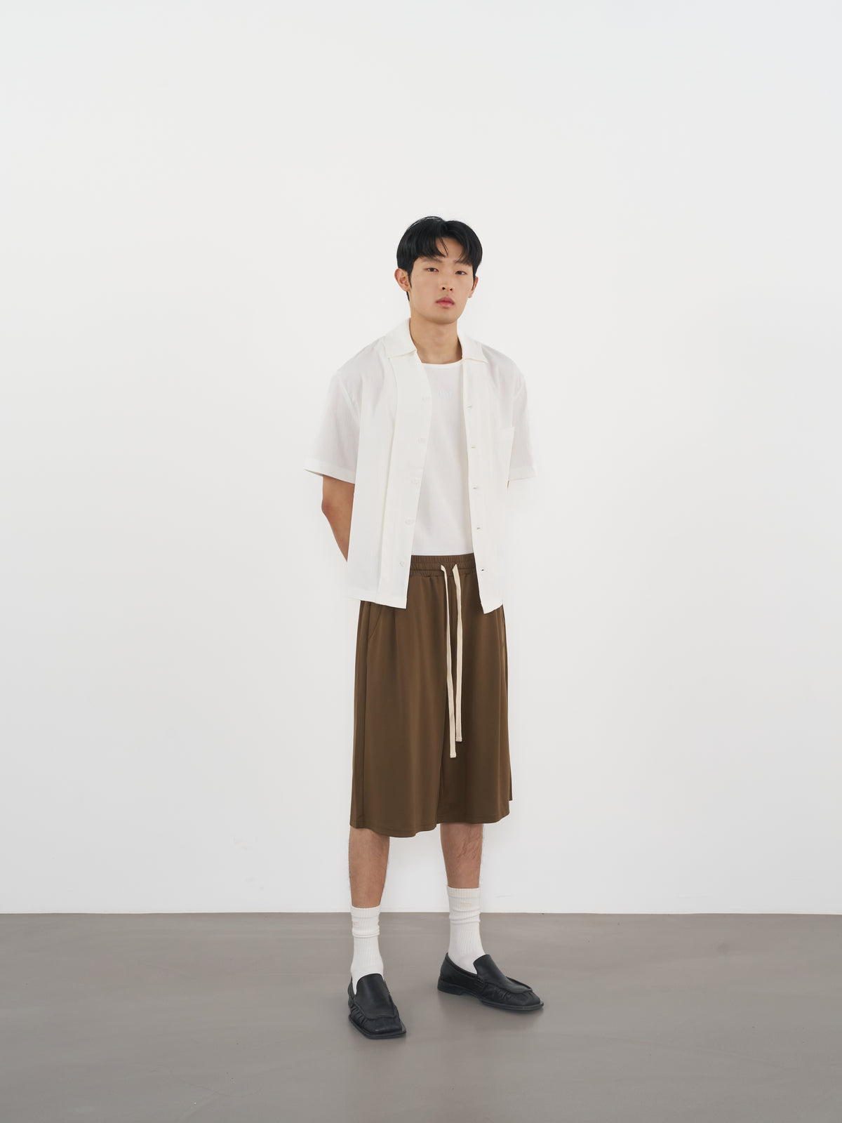 Loose Sweat Shorts 寬鬆版型短褲-Brown