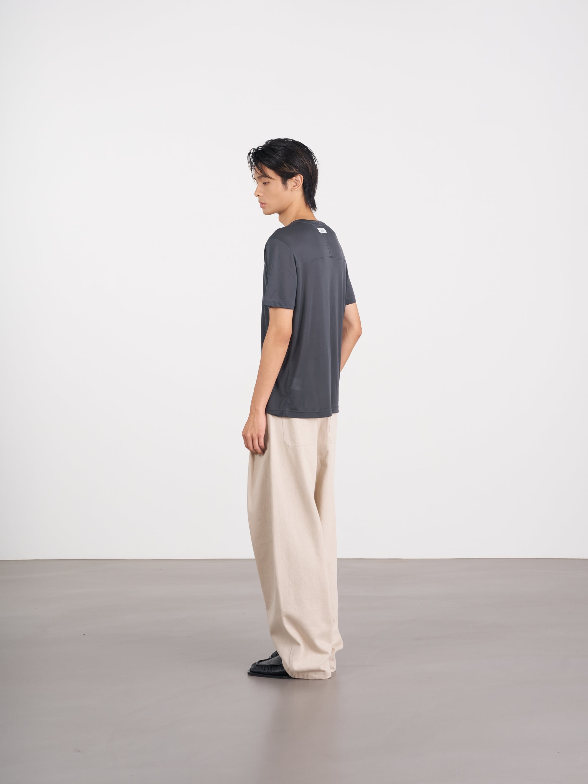 雙層疊穿上衣 Layered Top Set   (淺灰／炭灰)