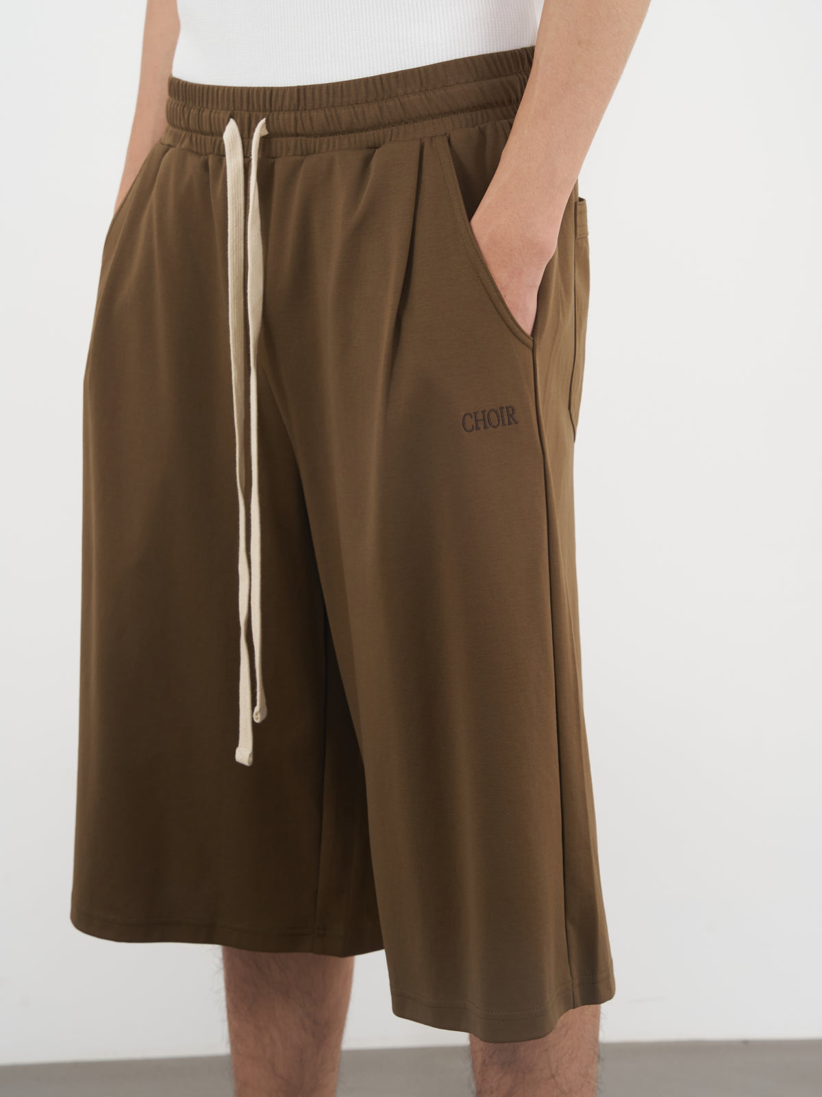 Loose Sweat Shorts 寬鬆版型短褲-Brown