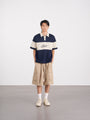 Striped Logo Polo Shirt 條紋logo Polo 衫 - NAVY