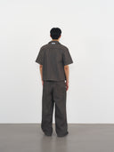 Voluminous Drawstring Trousers 立體量感綁帶長褲-Black