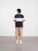 Striped Logo Polo Shirt 條紋Logo Polo衫-Navy