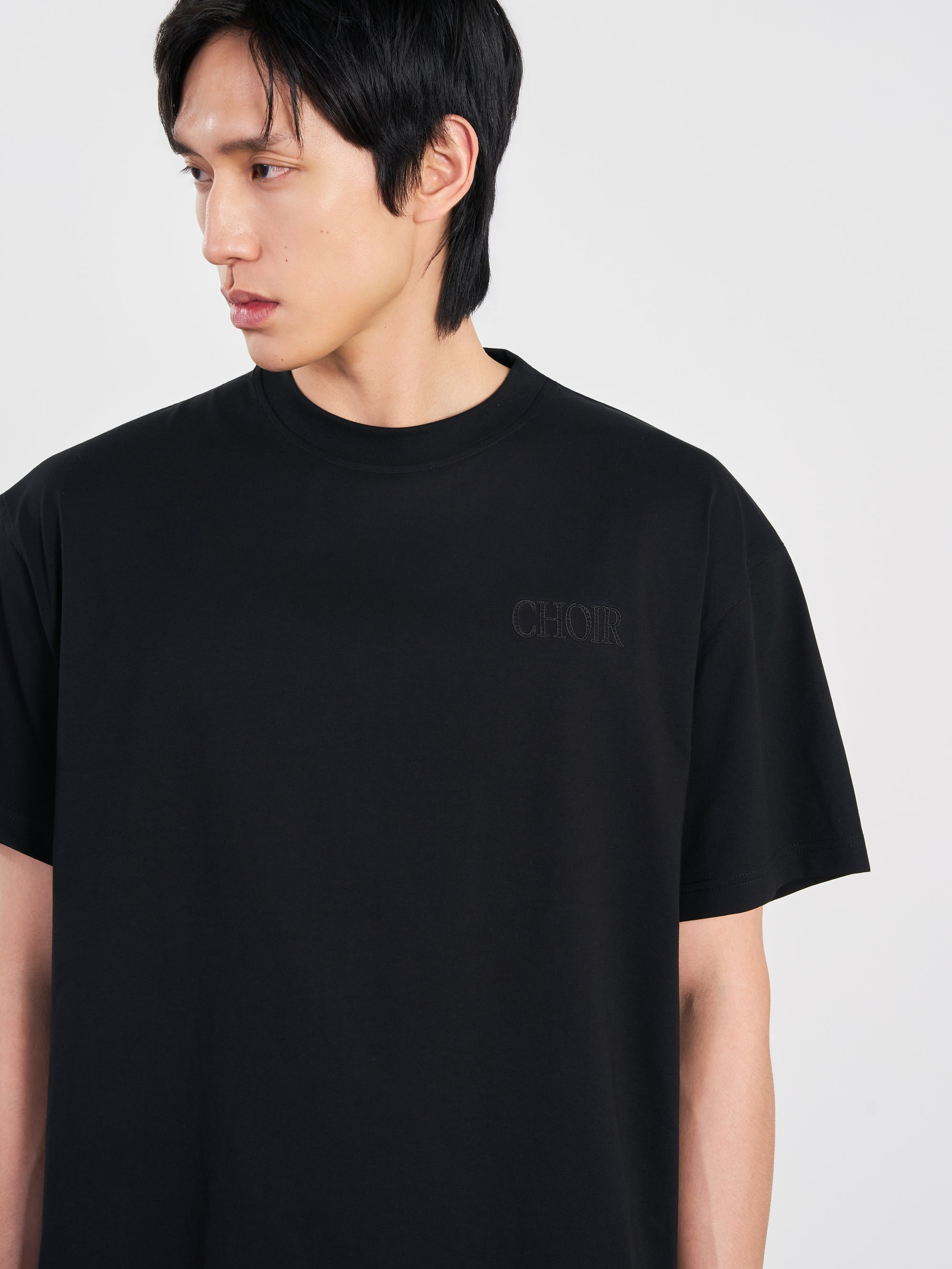 Choir Embroidery Logo Tee 刺繡Logo踢恤 - BLACK