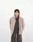 Raglan Hooded Shirt 拉克蘭連帽襯衫-Khaki