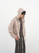 Raglan Hooded Shirt 拉克蘭連帽襯衫-Khaki