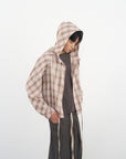 Raglan Hooded Shirt 拉克蘭連帽襯衫-Khaki