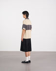 Striped Logo Polo Shirt 條紋logo Polo 衫 - KHAKI