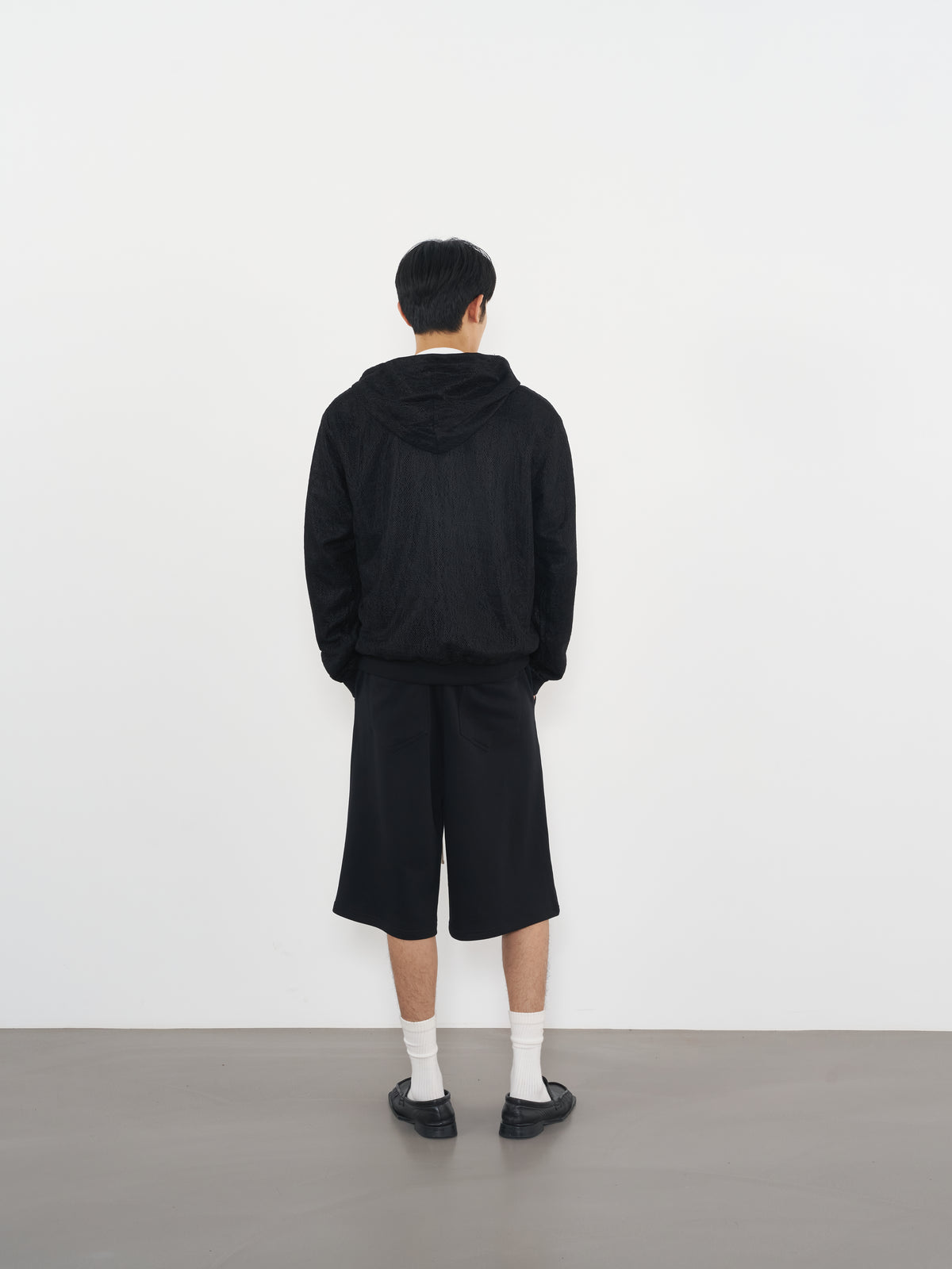 Loose Sweat Shorts 寬鬆版型短褲-Black