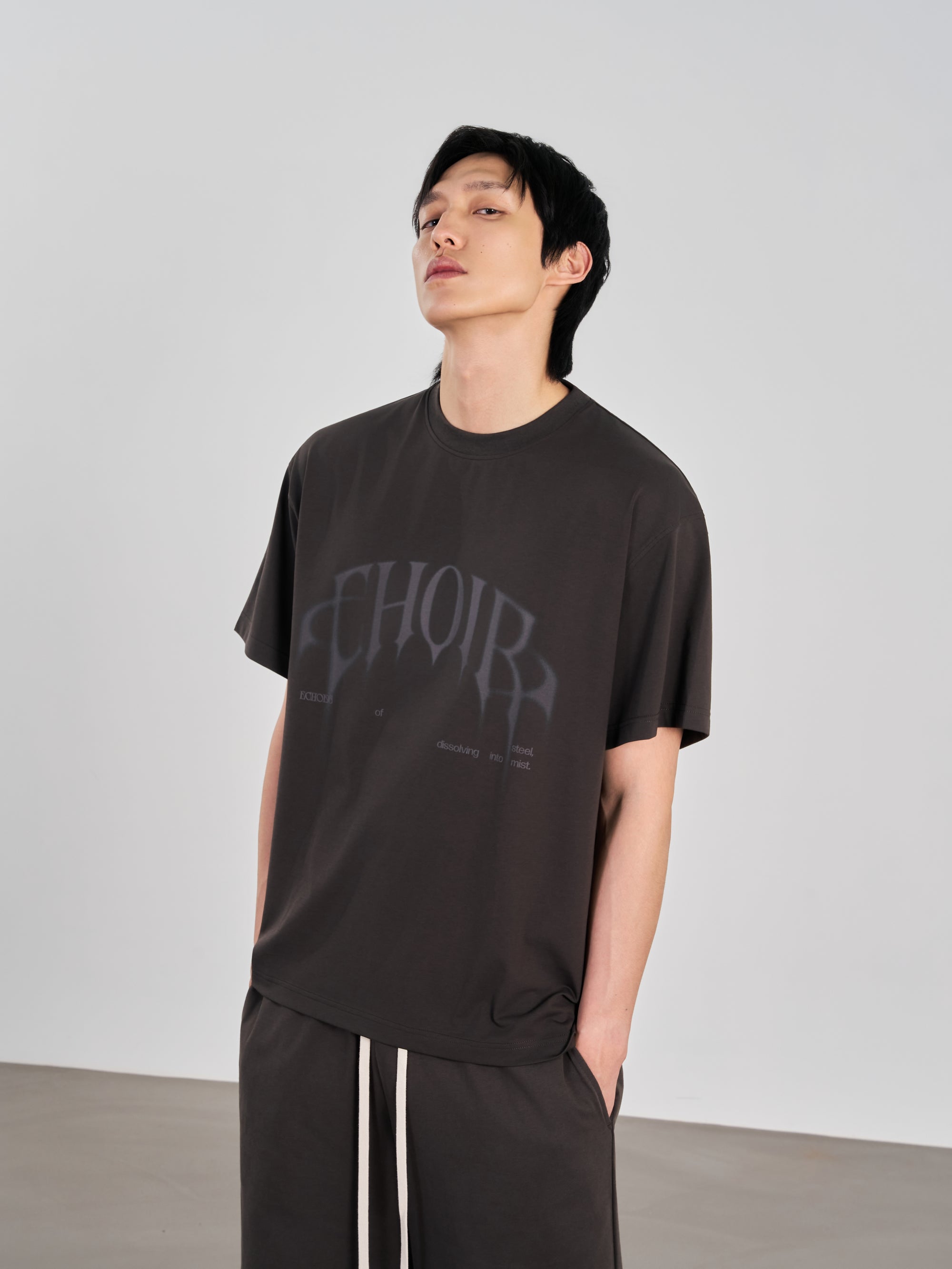Choir Goth Logo Tee 哥德Logo印花踢恤 - DARK GREY
