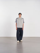 Mesh Tee 拼接刺繡球衣-Gray