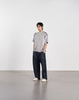 Mesh Tee 拼接刺繡球衣 - GREY