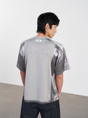 Mesh Tee 拼接刺繡球衣-Gray