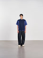 Mesh Tee 拼接刺繡球衣 - NAVY