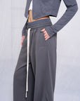 Sweat Pants 雙腰頭棉褲 - GREY