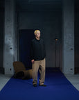 High Neck Overshirt 高領長版上衣 - Black