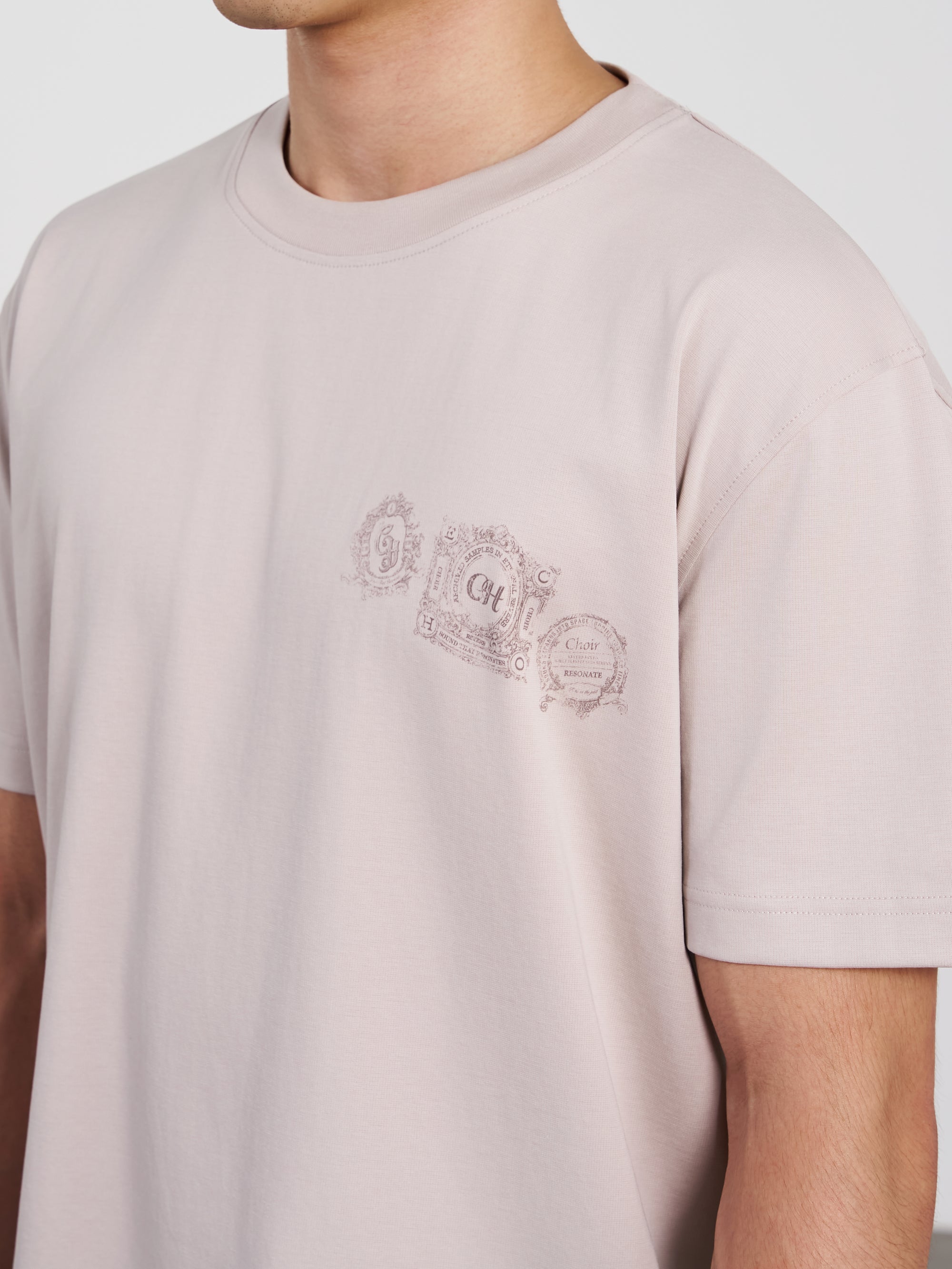 Choir Stampage Tee 印章踢恤 - GREY