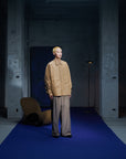 Shirt Jacket 條紋襯衫夾克 - Khaki