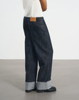 Denim Pants 直筒反摺牛仔寬褲 - Denim
