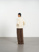 Zip Knit Cardigan 拉克蘭針織雙拉鍊外套-Beige