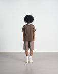 Choir Cursive Logo Tee 草寫繡花短袖踢恤 - BROWN