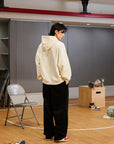 Neutrals Panel Hoodie - Beige