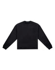 Neutrals Square  Collar Crew Neck - Black