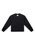 Neutrals Square  Collar Crew Neck - Black