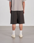 Double Layer Shorts 不收邊設計棉褲 - DARK GREY
