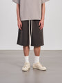 Double Layer Shorts 不收邊設計棉褲 - DARK GREY