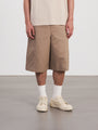 Logo Embroidary Shorts LOGO刺繡七分短褲 - BROWN