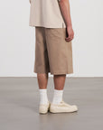 Logo Embroidary Shorts LOGO刺繡七分短褲 - BROWN