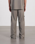 Panel Wide Pants 口袋造型直筒褲 - GREY