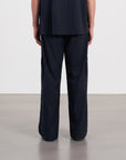 Panel Wide Pants 口袋造型直筒褲 - NAVY