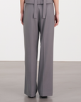 Fluid Pleated Trousers 中腰打褶長褲 - Gray