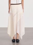Wrap Midi Drape Skirt 垂墜中長裙-Beige