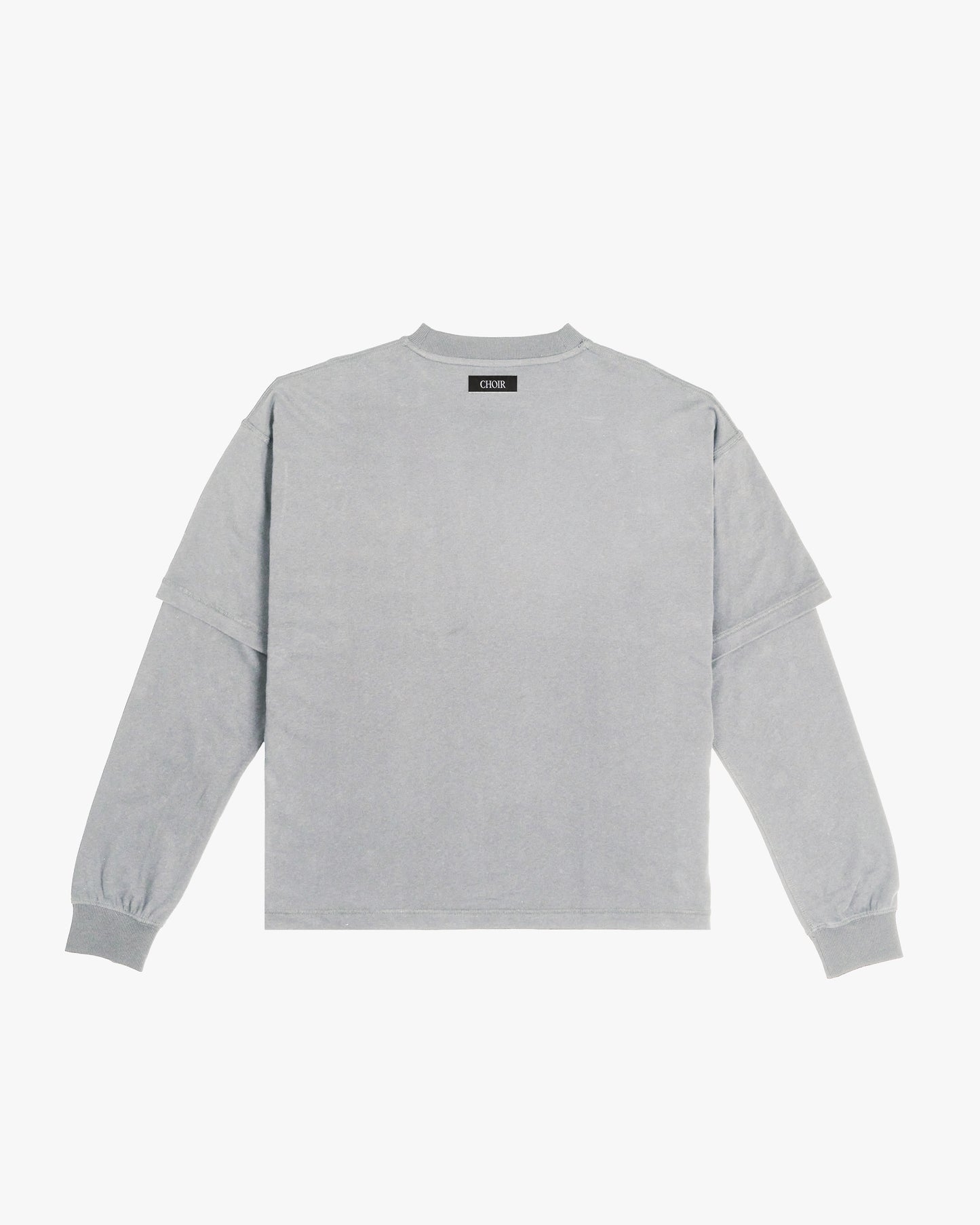 Layered Tee-Grey