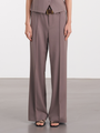 Fluid Pleated Trousers 中腰打褶長褲 - Mocha Gray