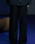 Pleated Pants 腰部打褶西裝褲 - Black