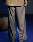 Pleated Pants 腰部打褶西裝褲 - Brown