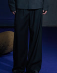 Pleated Pants 腰部打褶西裝褲 - Black